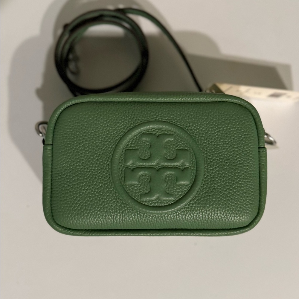 Tory Burch Forest Green Crossbody Bag in the color Patina